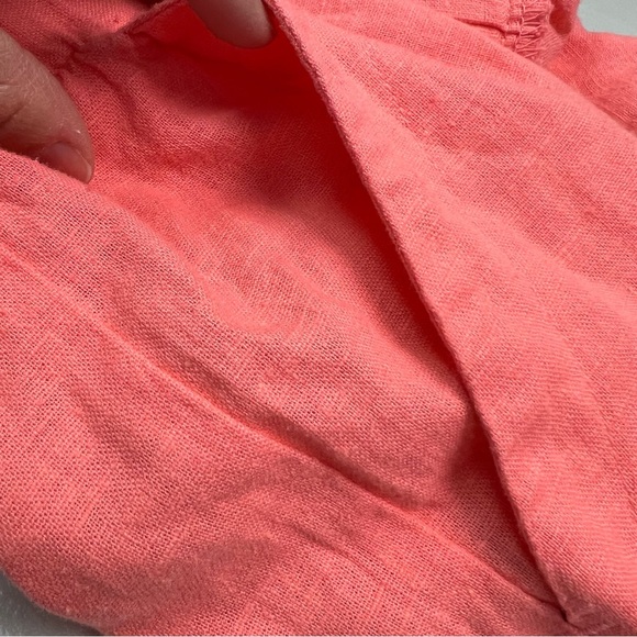 Universal Thread Coral Linen Blend Romper Size 8 - Picture 8 of 9